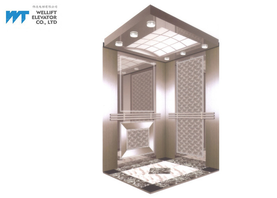Trang trí cabin thang máy Thiết kế gương đơn giản và rộng rãi cho thang máy