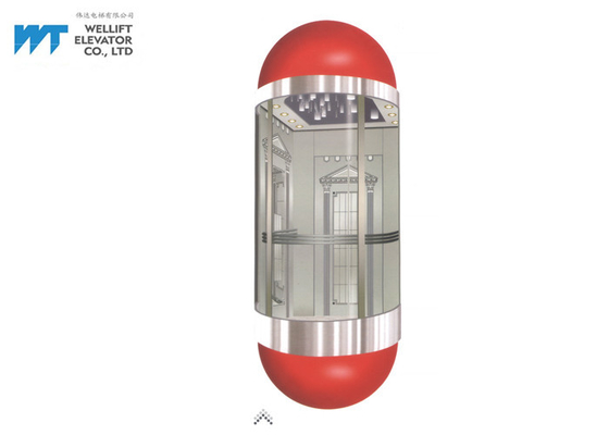 Thiết kế thang máy hiện đại acrylic hình bán nguyệt Chiều cao 2300/2600 MM